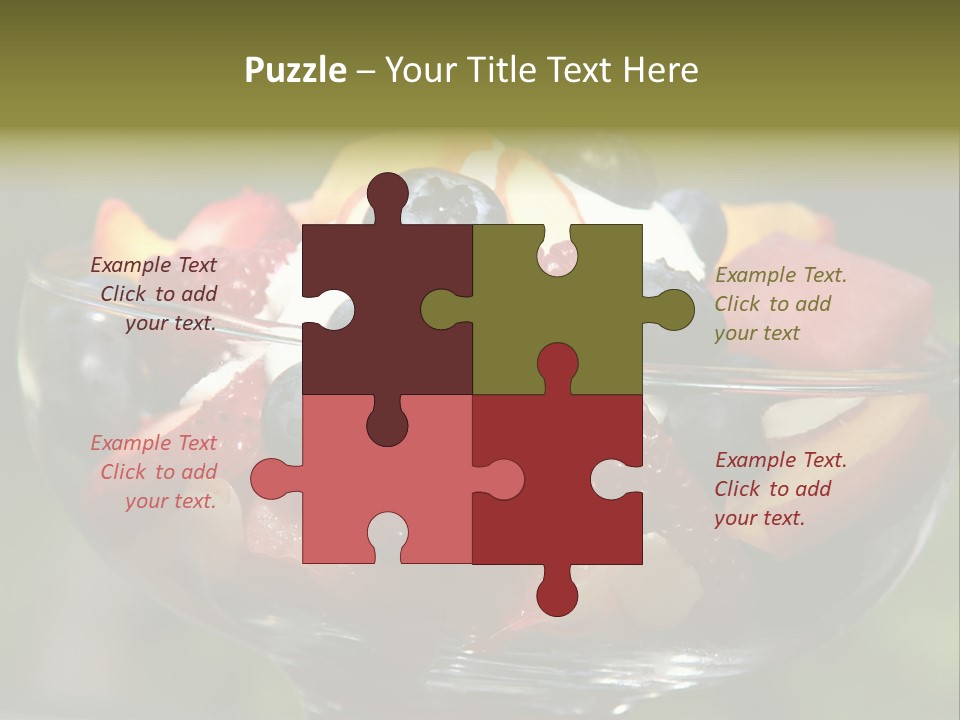 Summer Tropical Fruitsalad PowerPoint Template