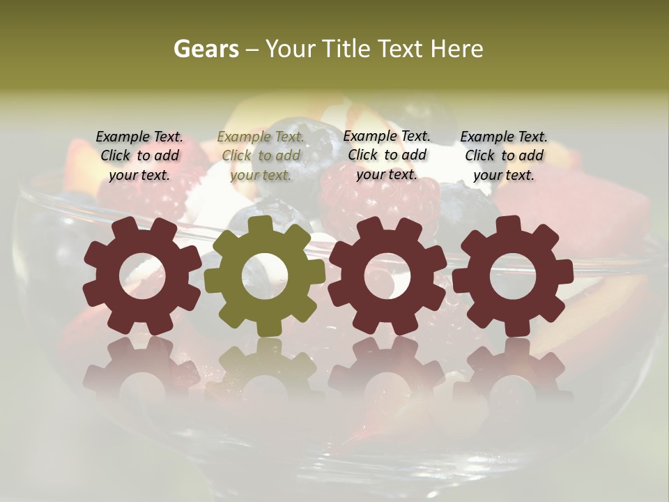 Summer Tropical Fruitsalad PowerPoint Template