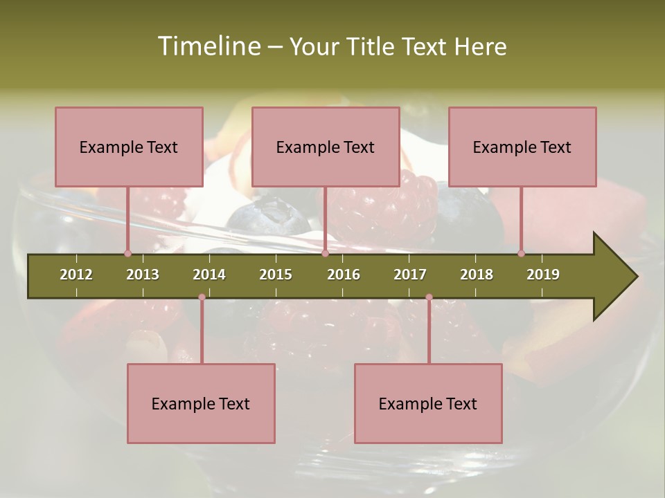 Summer Tropical Fruitsalad PowerPoint Template
