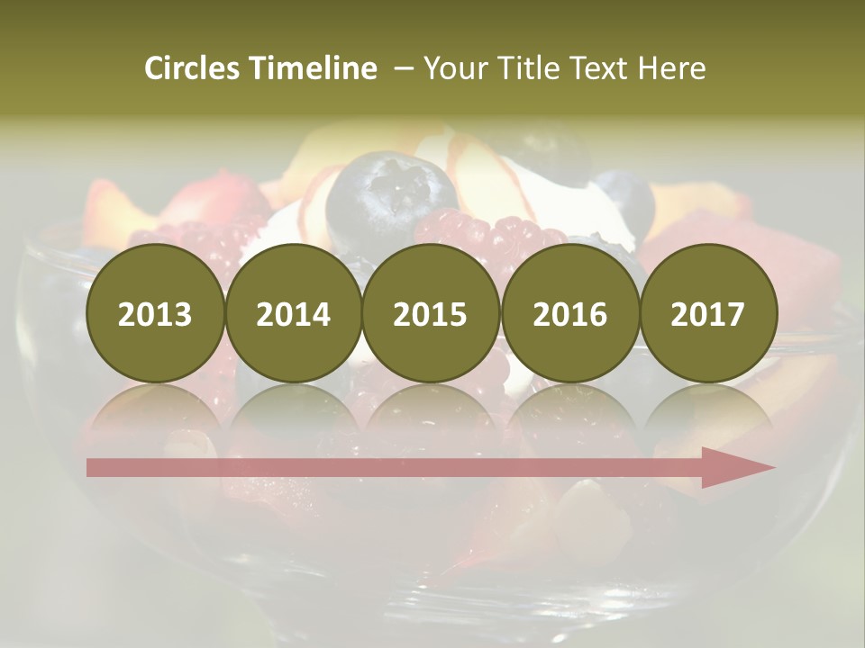 Summer Tropical Fruitsalad PowerPoint Template