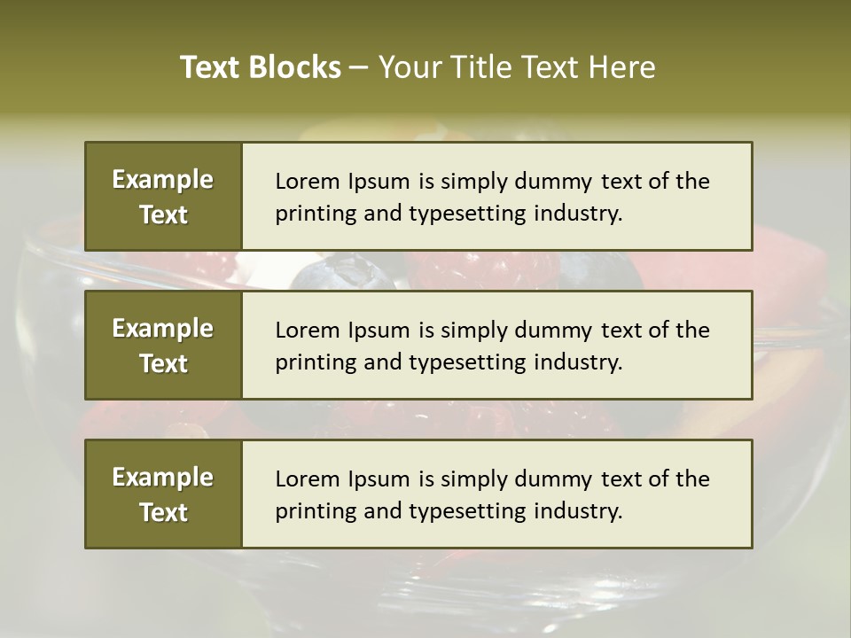 Summer Tropical Fruitsalad PowerPoint Template