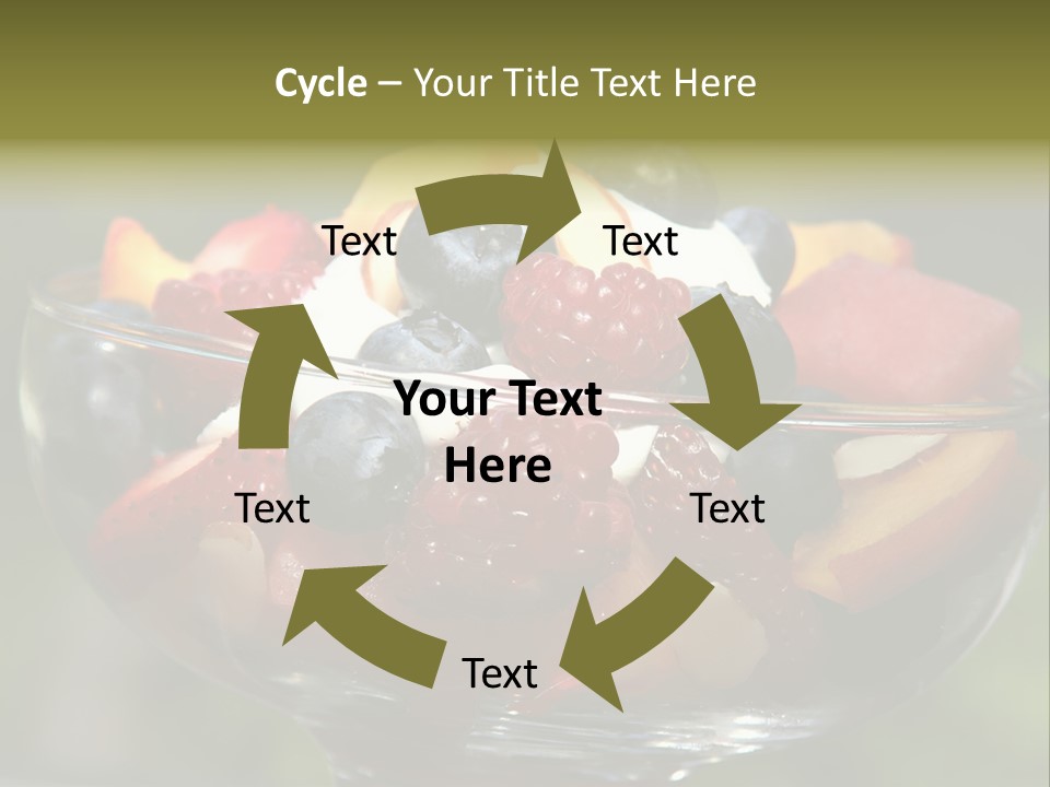 Summer Tropical Fruitsalad PowerPoint Template