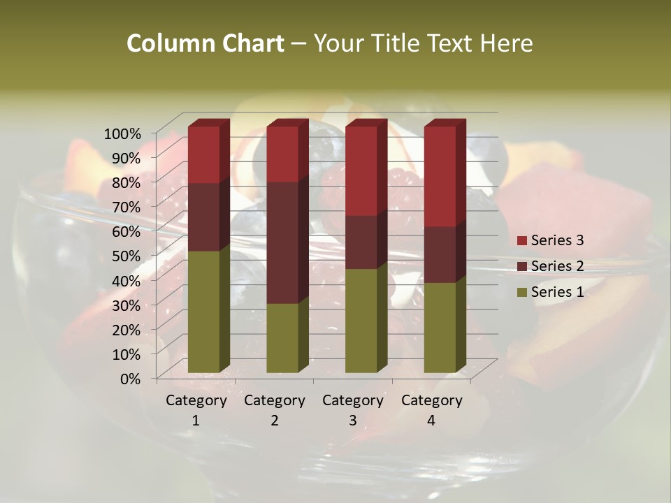 Summer Tropical Fruitsalad PowerPoint Template