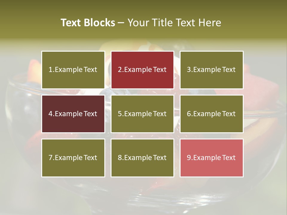 Summer Tropical Fruitsalad PowerPoint Template