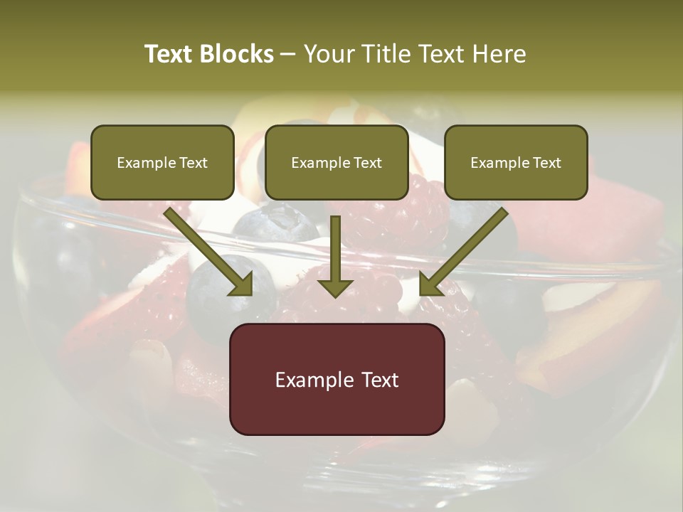 Summer Tropical Fruitsalad PowerPoint Template