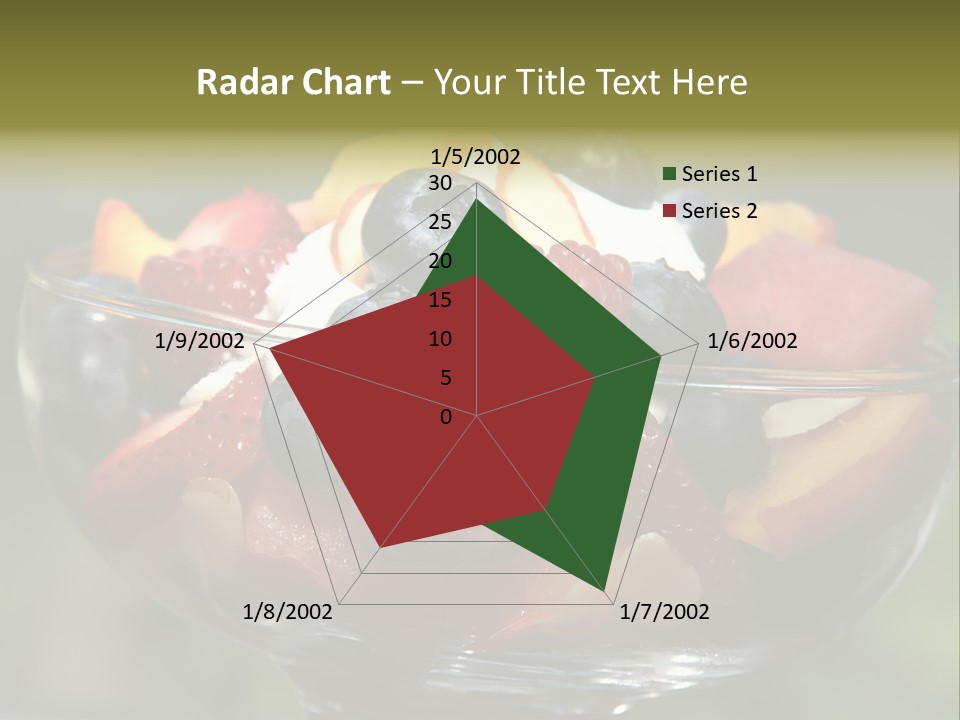 Summer Tropical Fruitsalad PowerPoint Template