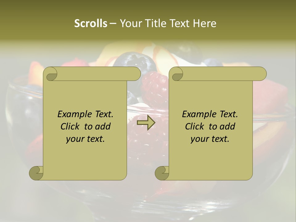 Summer Tropical Fruitsalad PowerPoint Template