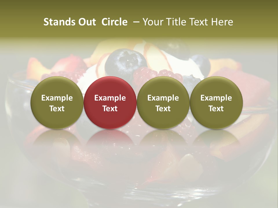 Summer Tropical Fruitsalad PowerPoint Template