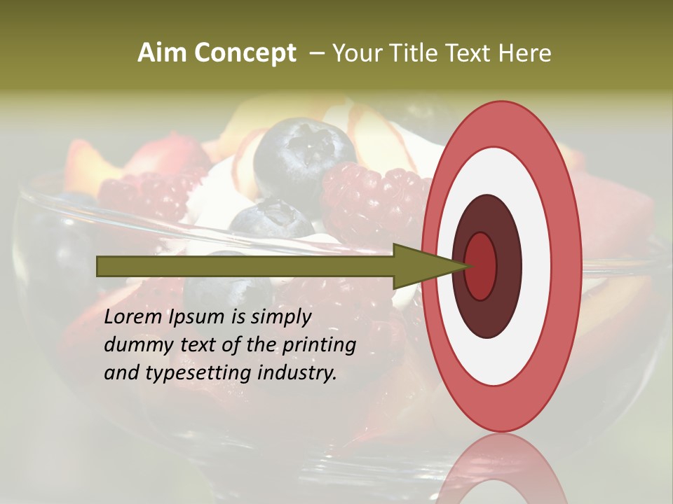 Summer Tropical Fruitsalad PowerPoint Template