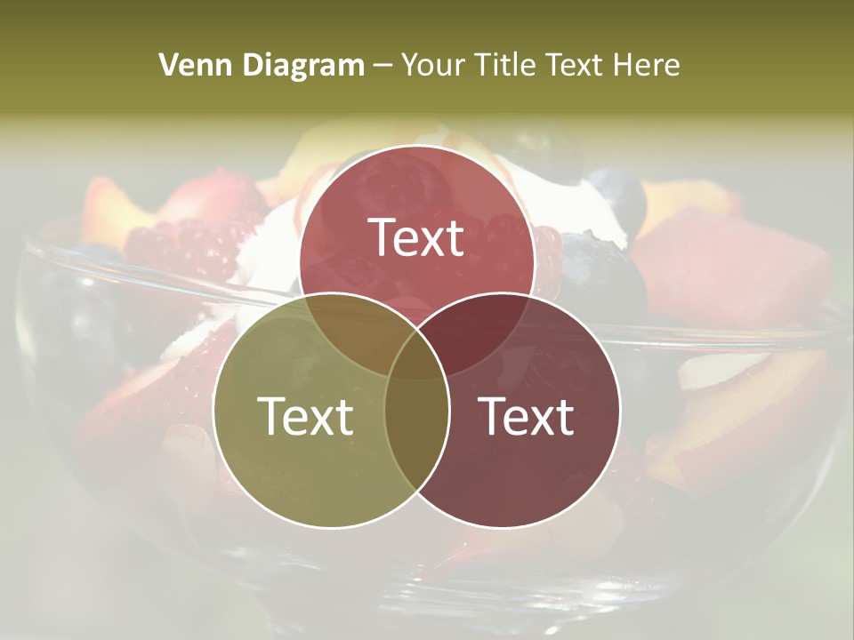 Summer Tropical Fruitsalad PowerPoint Template