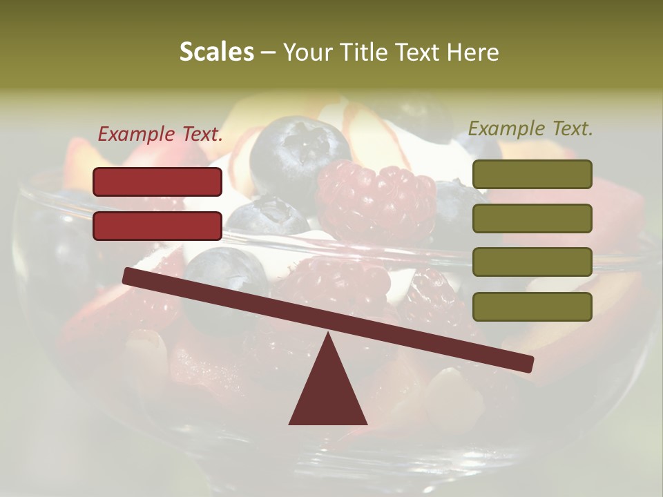 Summer Tropical Fruitsalad PowerPoint Template