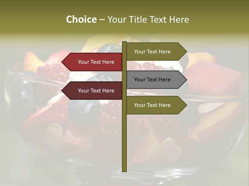 Summer Tropical Fruitsalad PowerPoint Template