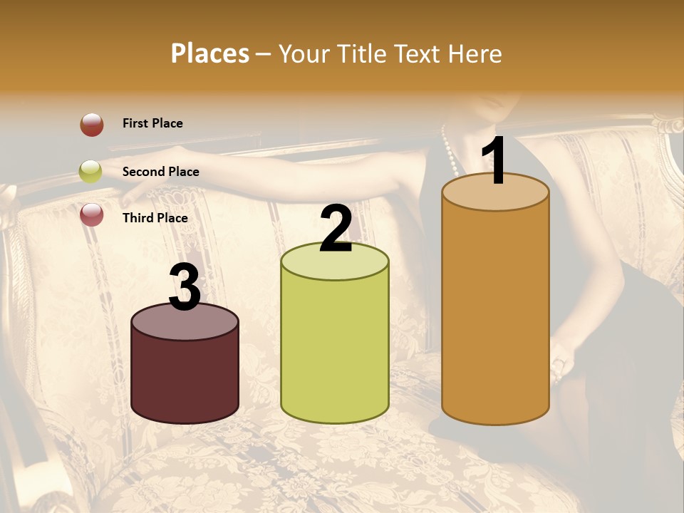 Vintage Pretty Pose PowerPoint Template