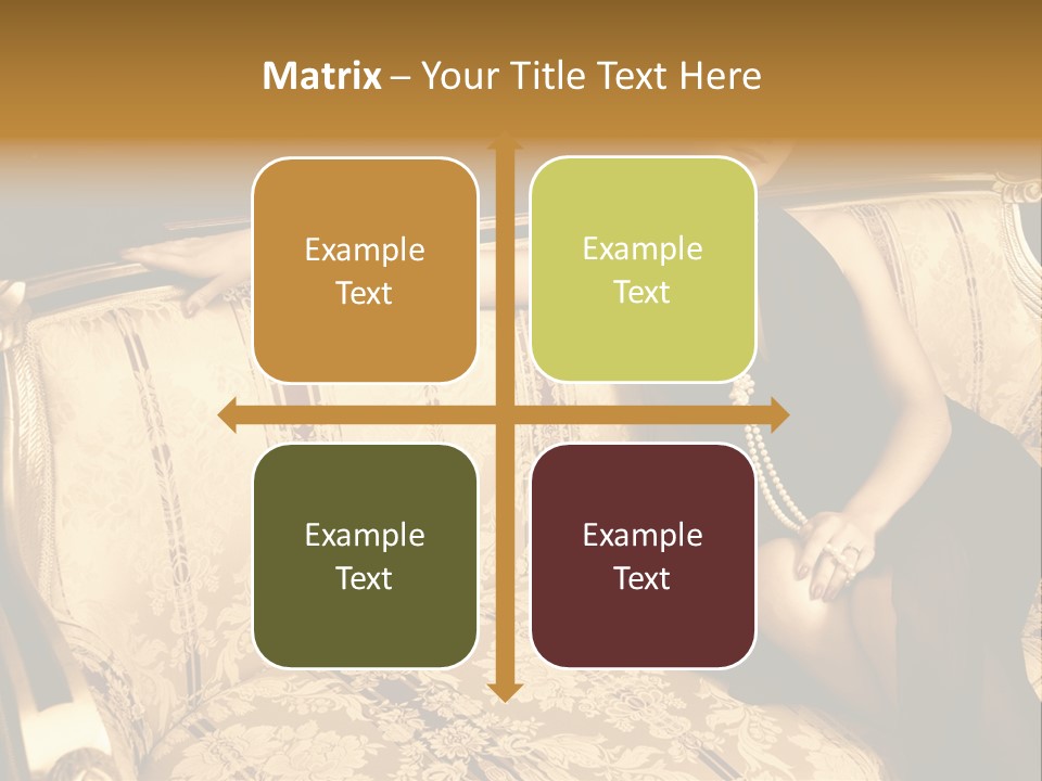 Vintage Pretty Pose PowerPoint Template