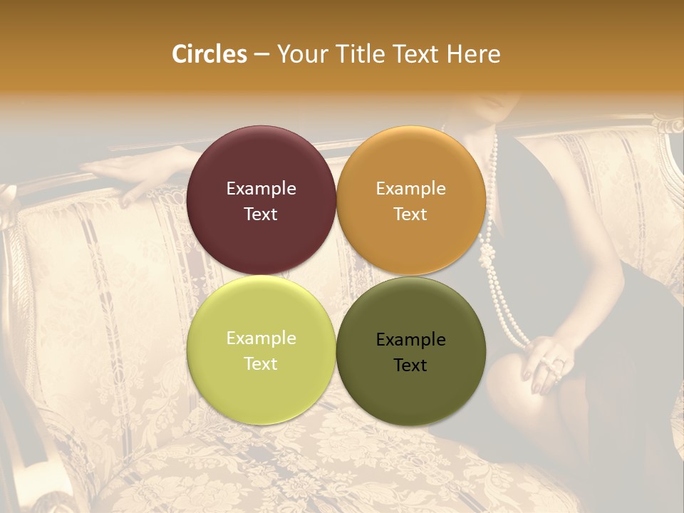 Vintage Pretty Pose PowerPoint Template