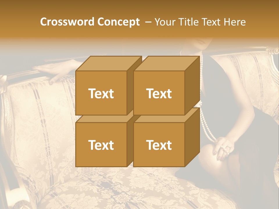 Vintage Pretty Pose PowerPoint Template