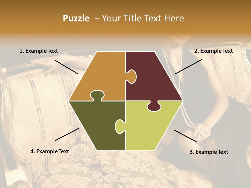 Vintage Pretty Pose PowerPoint Template