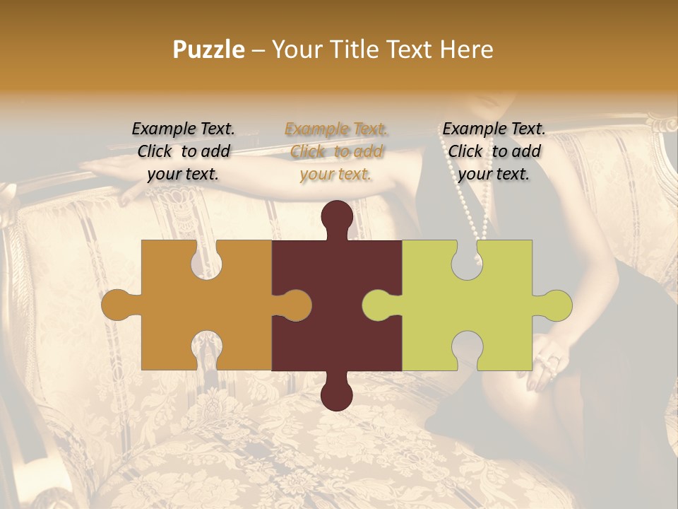 Vintage Pretty Pose PowerPoint Template