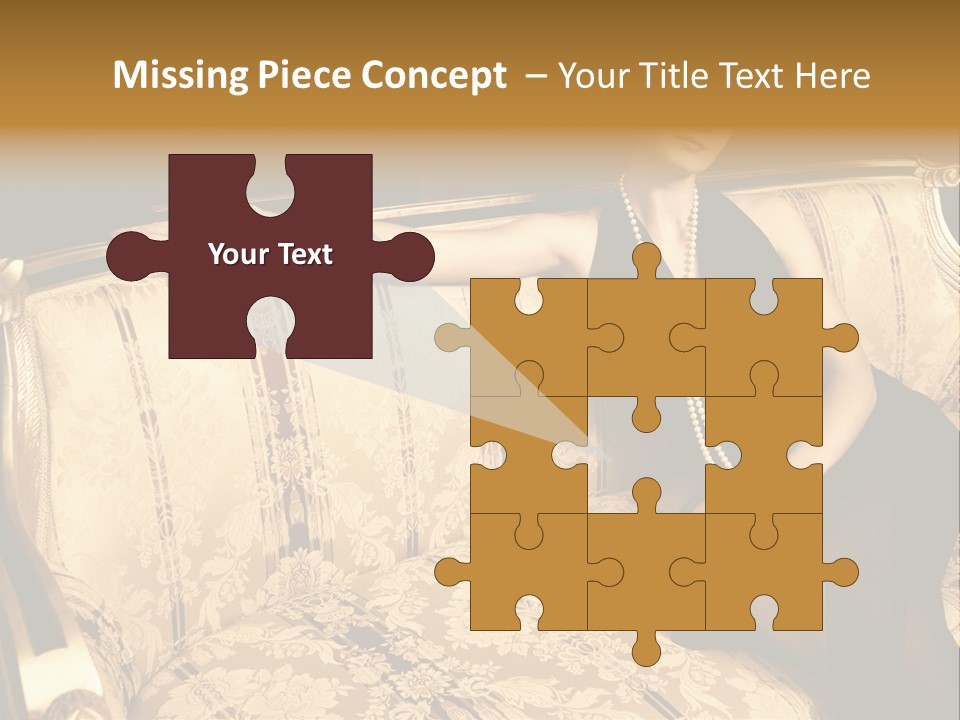 Vintage Pretty Pose PowerPoint Template