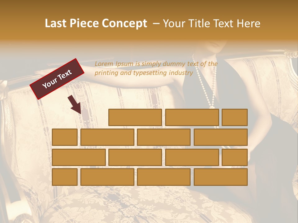 Vintage Pretty Pose PowerPoint Template