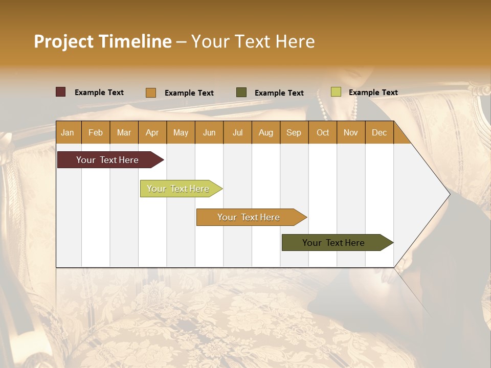 Vintage Pretty Pose PowerPoint Template