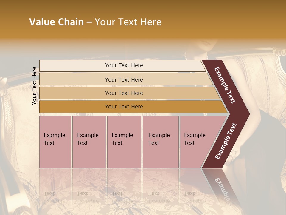Vintage Pretty Pose PowerPoint Template