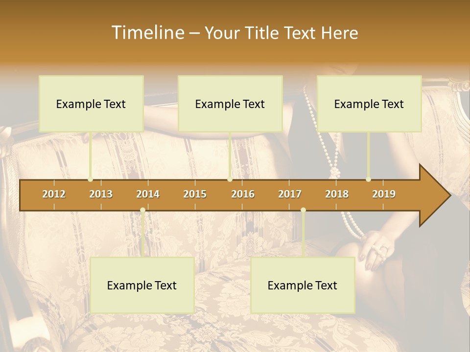 Vintage Pretty Pose PowerPoint Template
