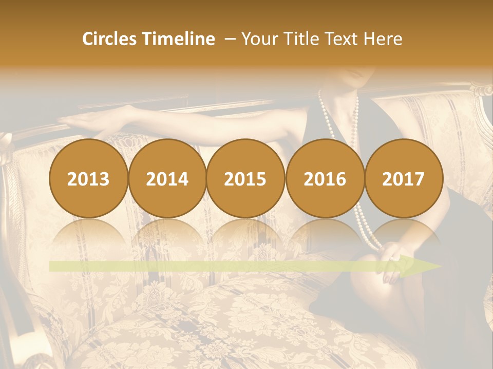 Vintage Pretty Pose PowerPoint Template