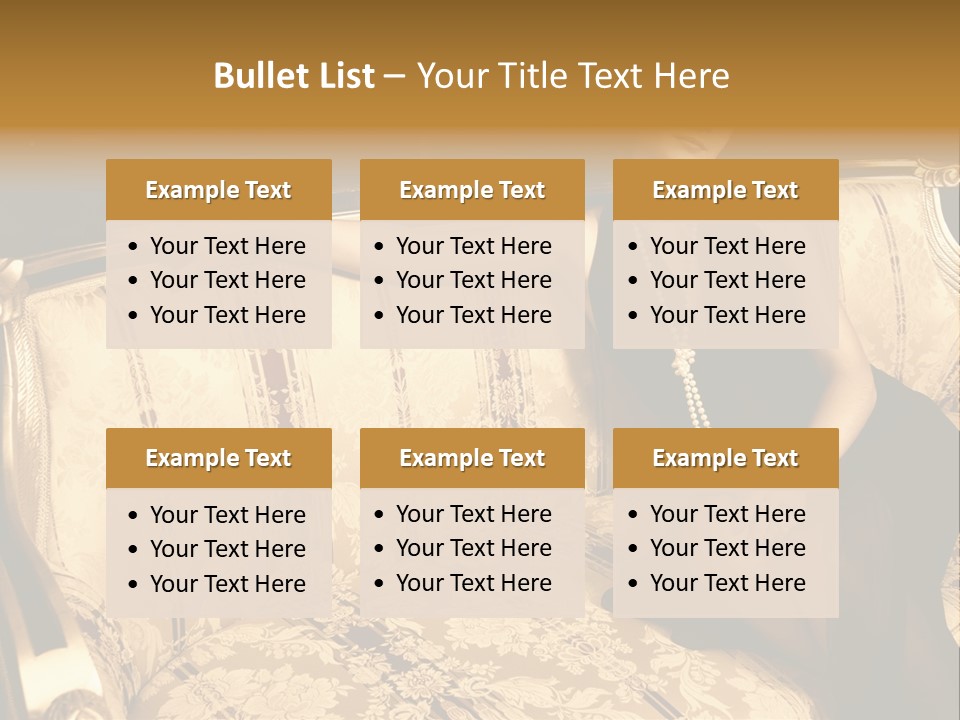Vintage Pretty Pose PowerPoint Template