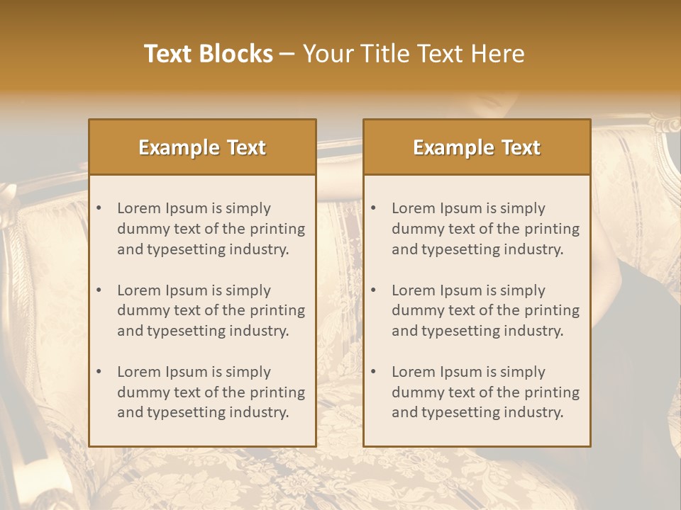 Vintage Pretty Pose PowerPoint Template