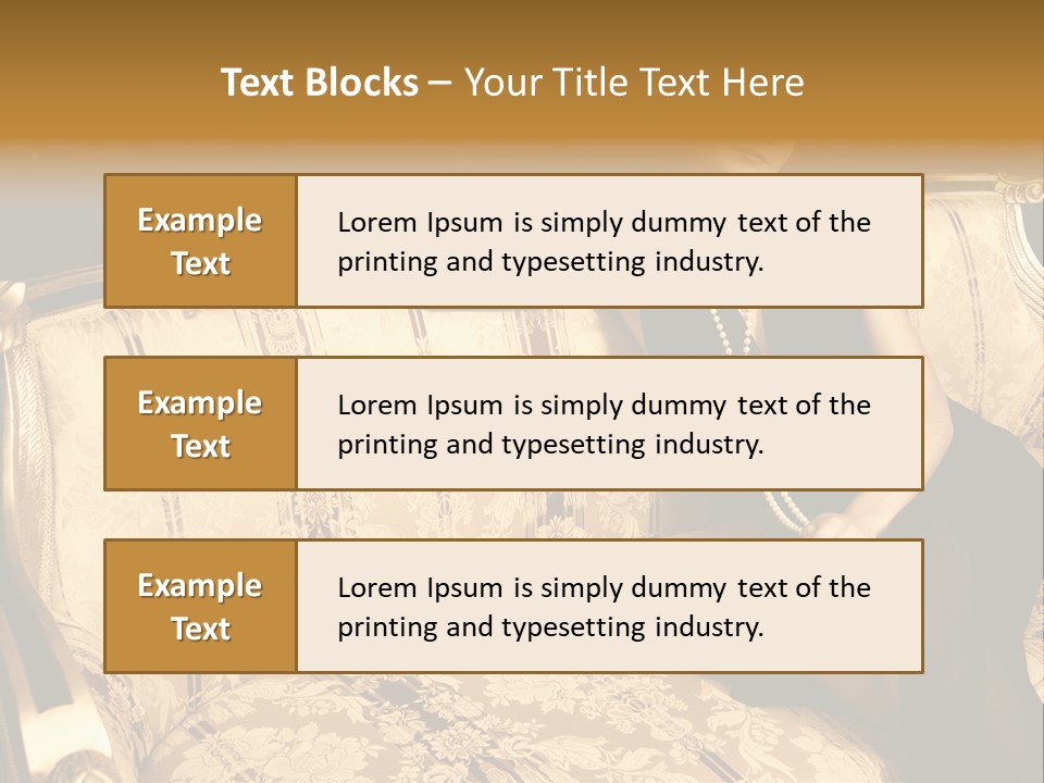 Vintage Pretty Pose PowerPoint Template