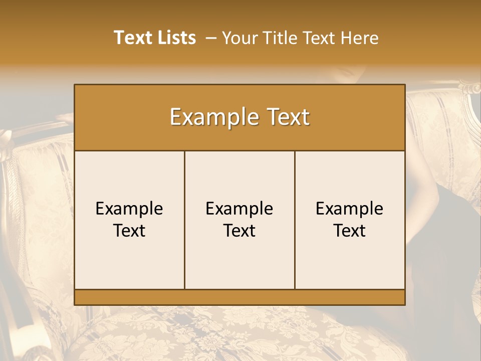Vintage Pretty Pose PowerPoint Template