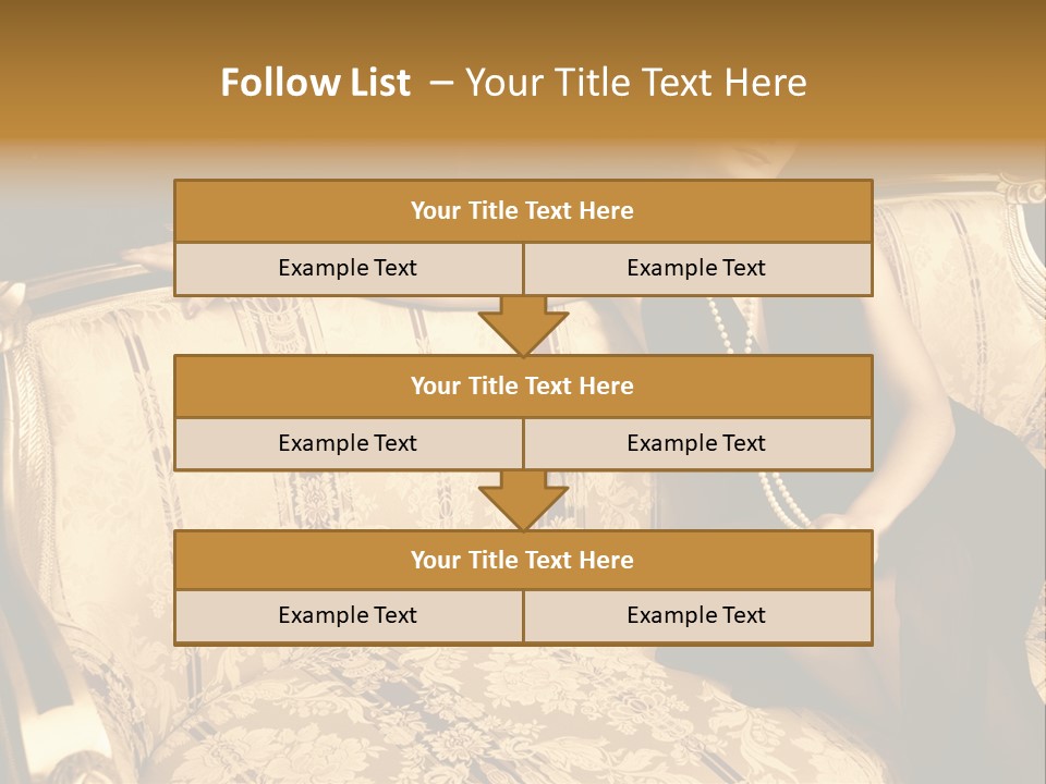 Vintage Pretty Pose PowerPoint Template