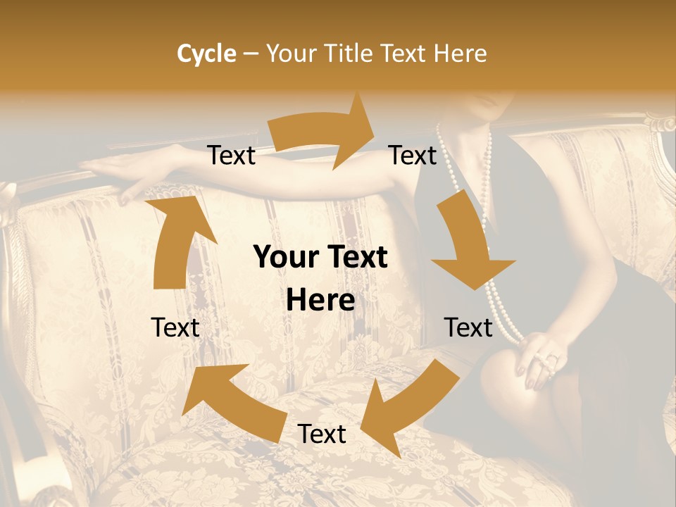 Vintage Pretty Pose PowerPoint Template