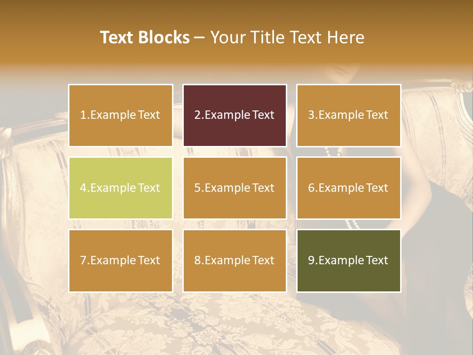 Vintage Pretty Pose PowerPoint Template