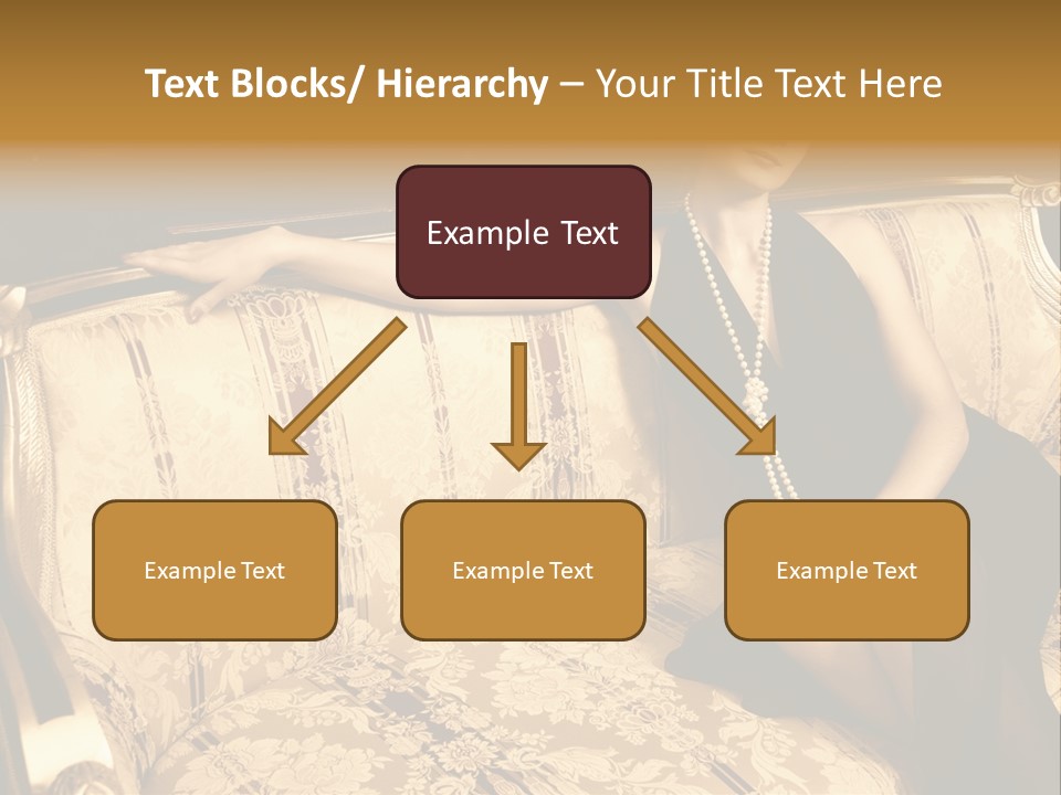 Vintage Pretty Pose PowerPoint Template