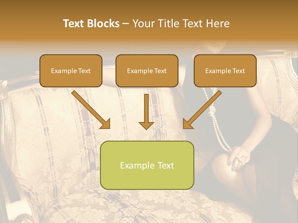 Vintage Pretty Pose PowerPoint Template