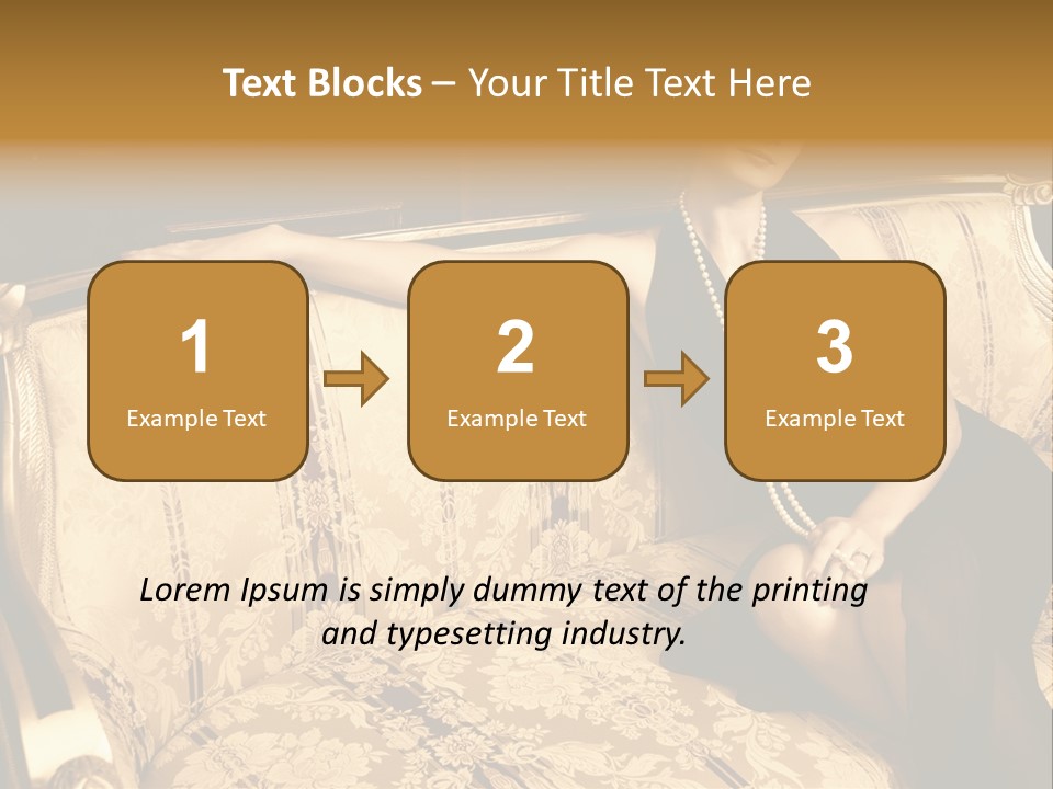 Vintage Pretty Pose PowerPoint Template