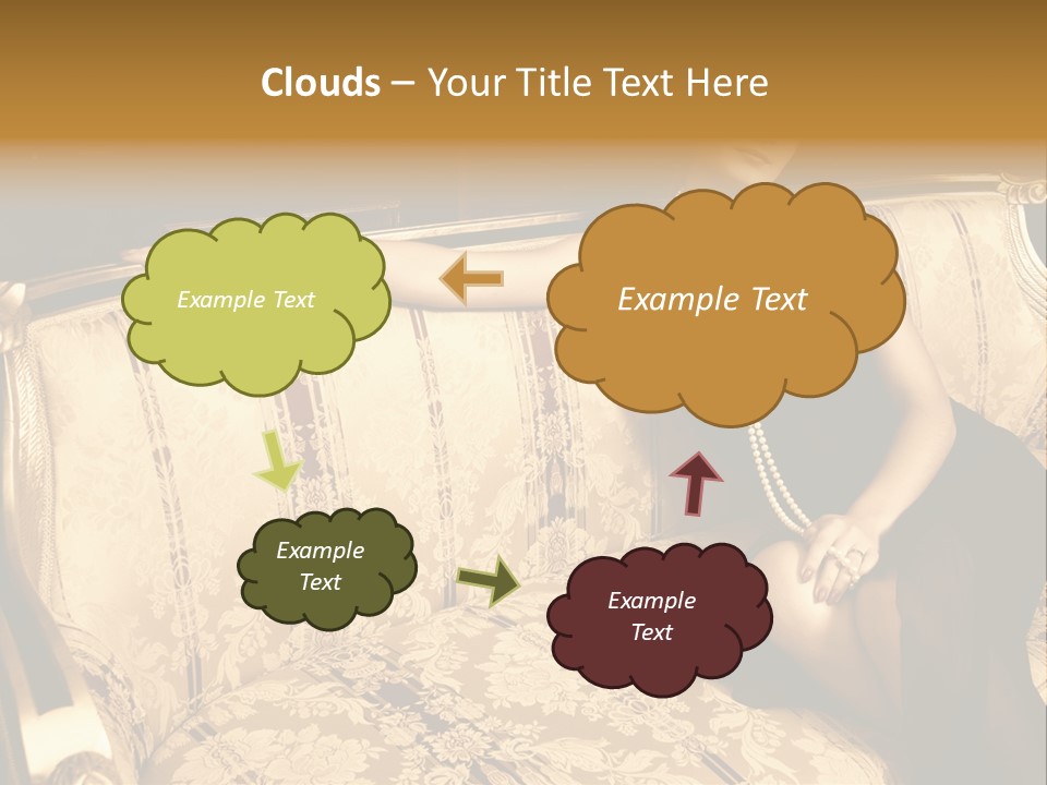 Vintage Pretty Pose PowerPoint Template