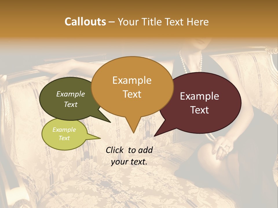 Vintage Pretty Pose PowerPoint Template