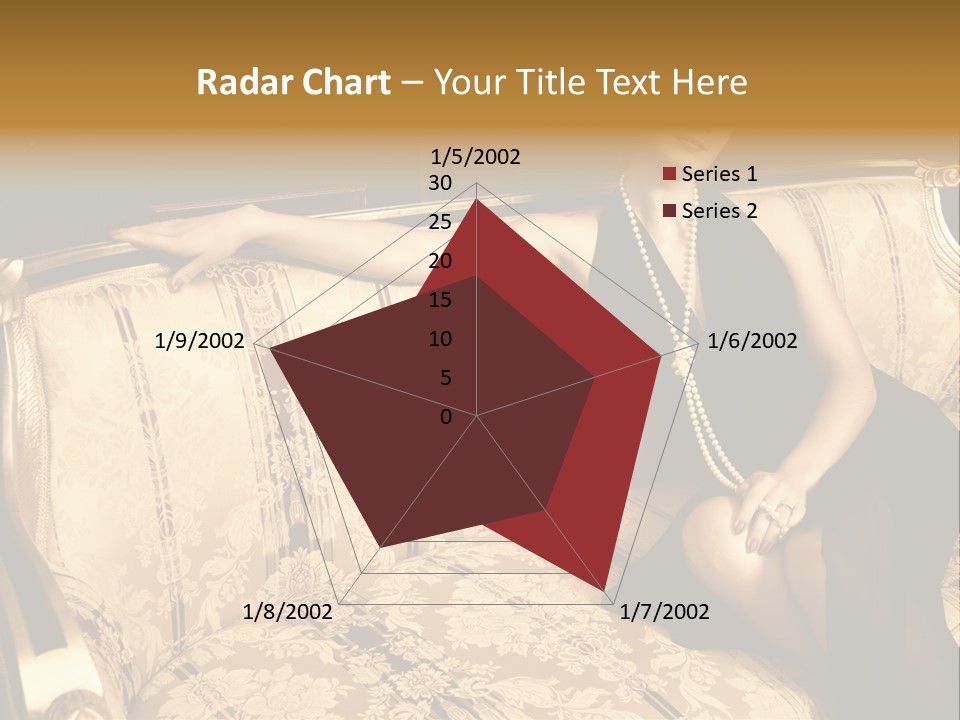 Vintage Pretty Pose PowerPoint Template