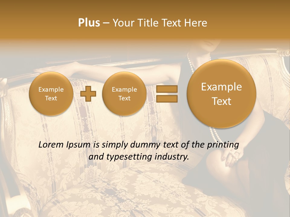 Vintage Pretty Pose PowerPoint Template