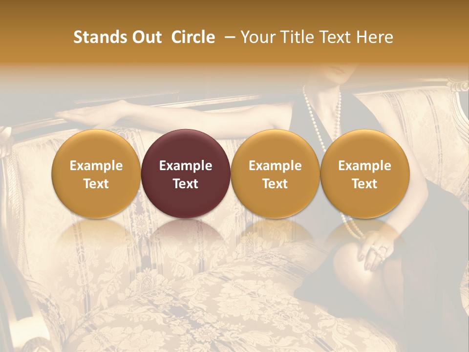 Vintage Pretty Pose PowerPoint Template