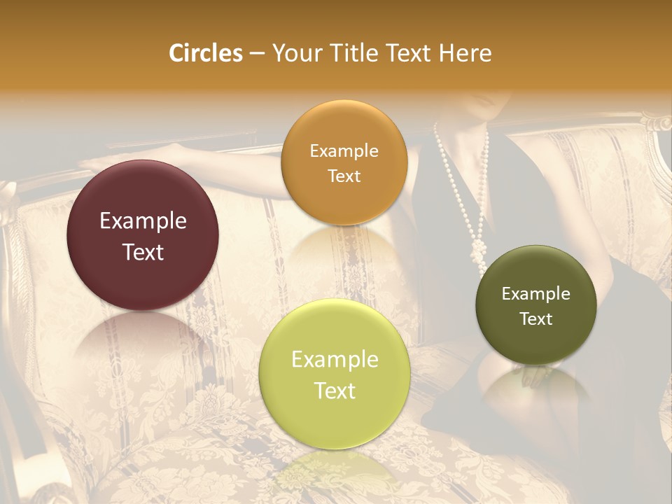 Vintage Pretty Pose PowerPoint Template