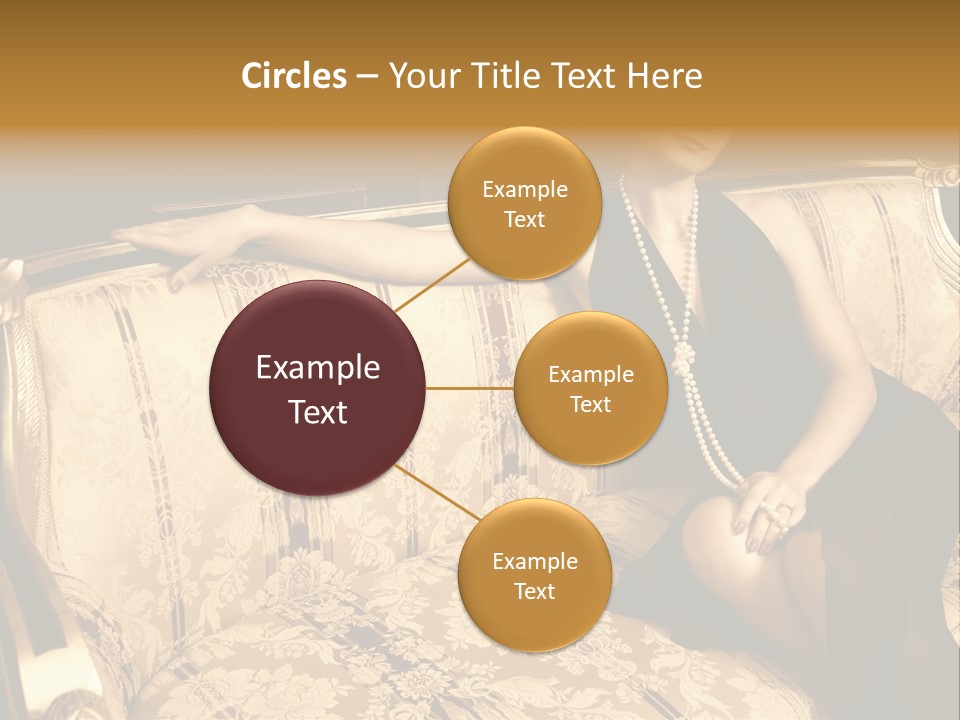 Vintage Pretty Pose PowerPoint Template