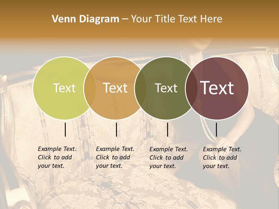 Vintage Pretty Pose PowerPoint Template