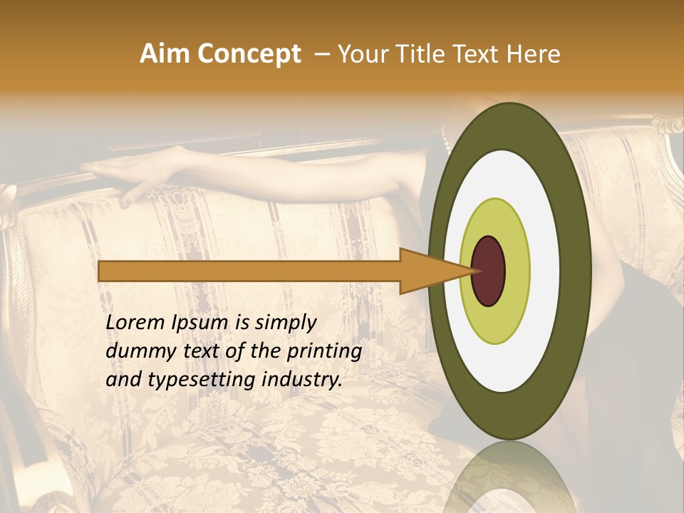 Vintage Pretty Pose PowerPoint Template