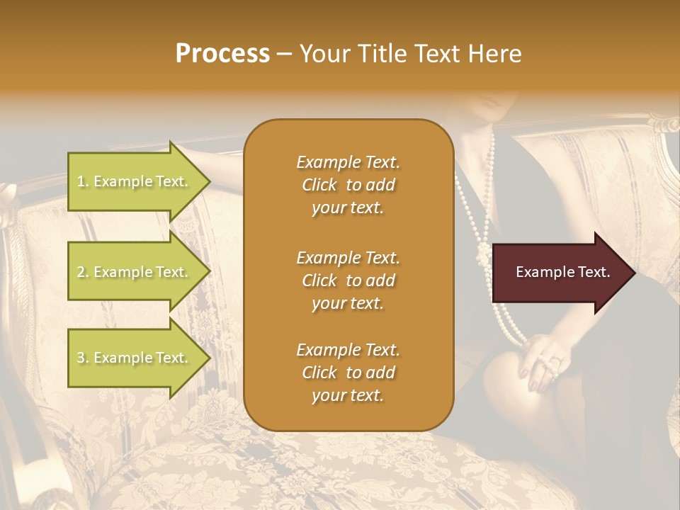 Vintage Pretty Pose PowerPoint Template
