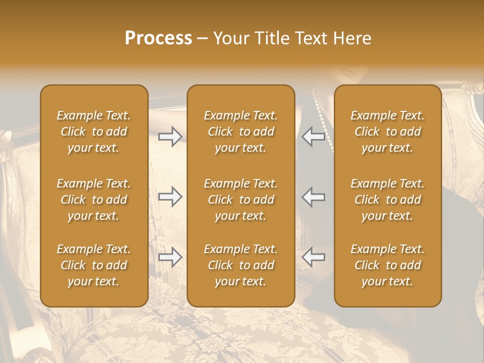Vintage Pretty Pose PowerPoint Template