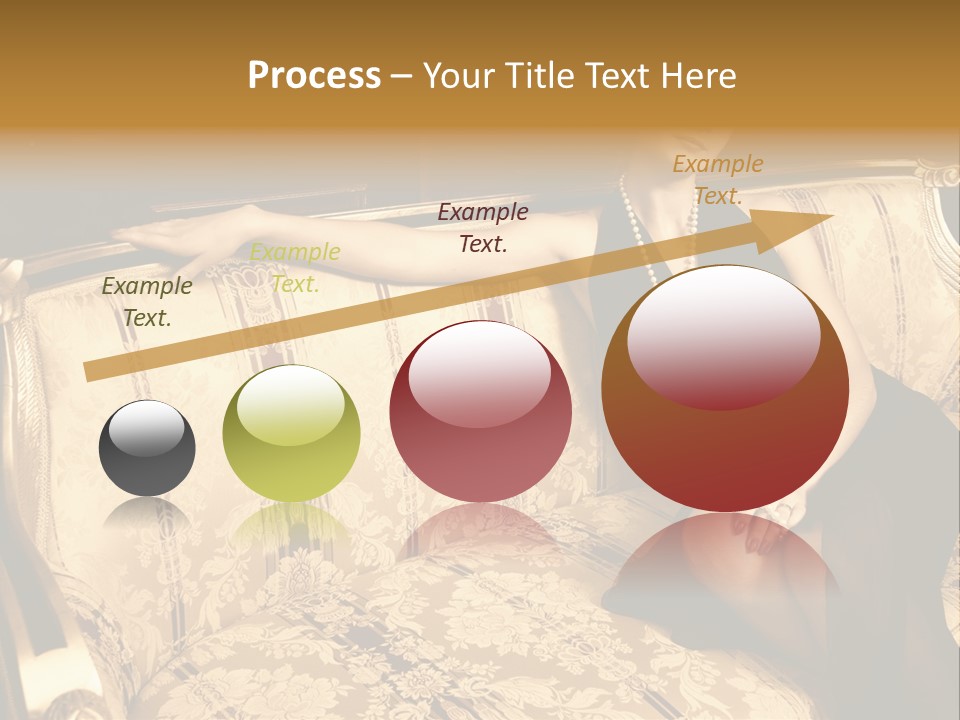 Vintage Pretty Pose PowerPoint Template